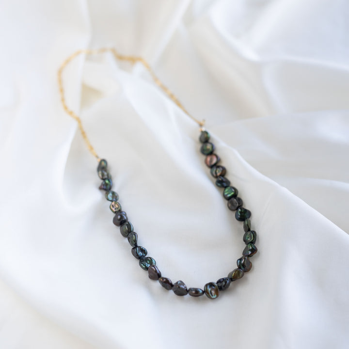 Olive Orchid Pearl hálsmen