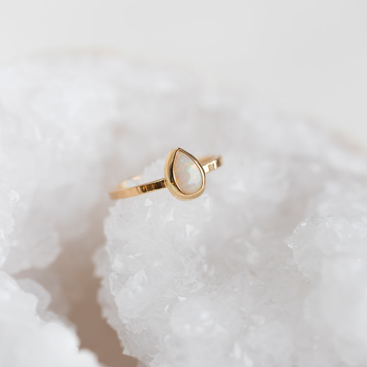 Opal Drop Ring