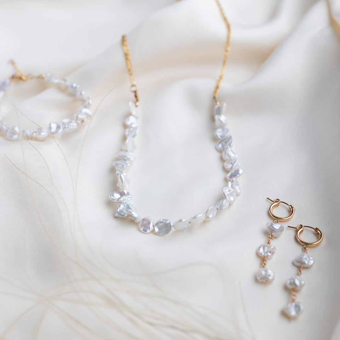 Orchid Pearl Necklace