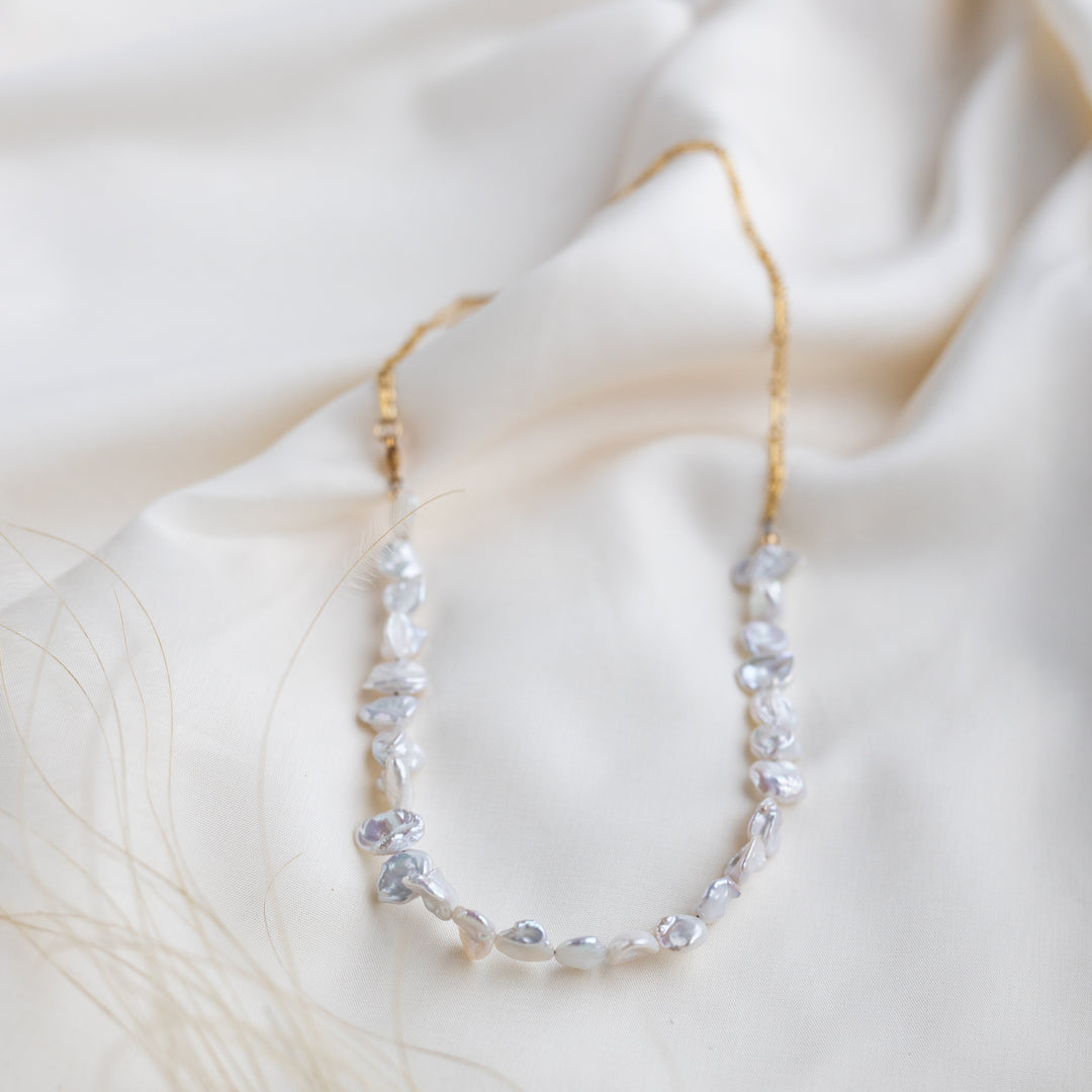 Orchid Pearl Necklace