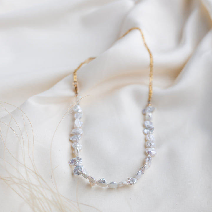 Orchid Pearl Necklace
