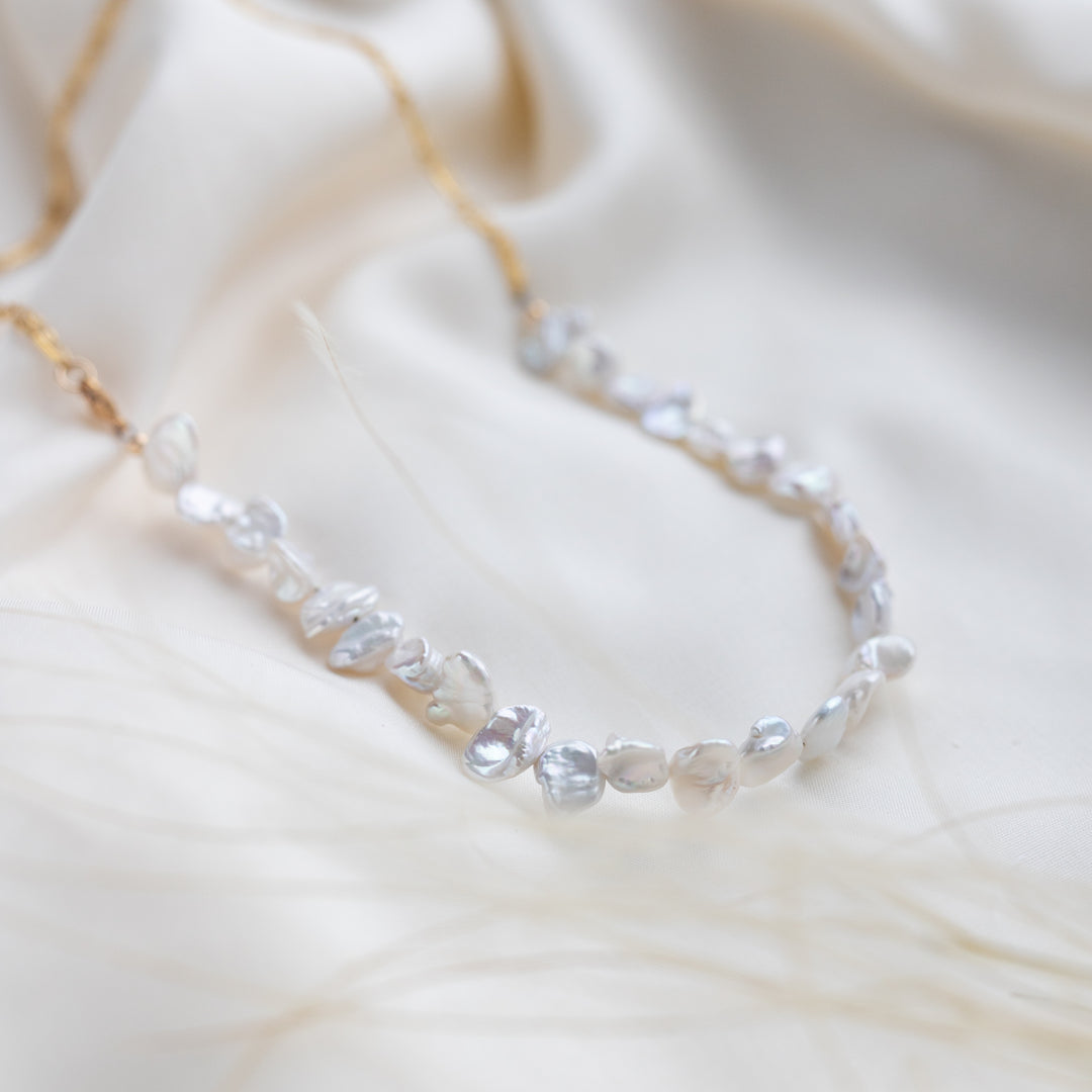 Orchid Pearl Necklace