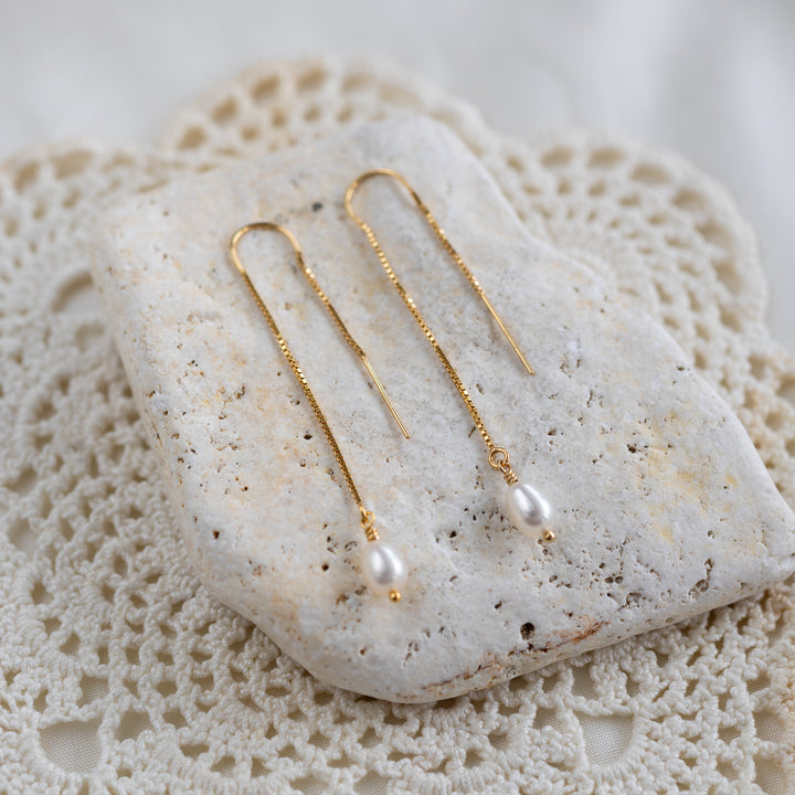 Pearl Threader Earrings
