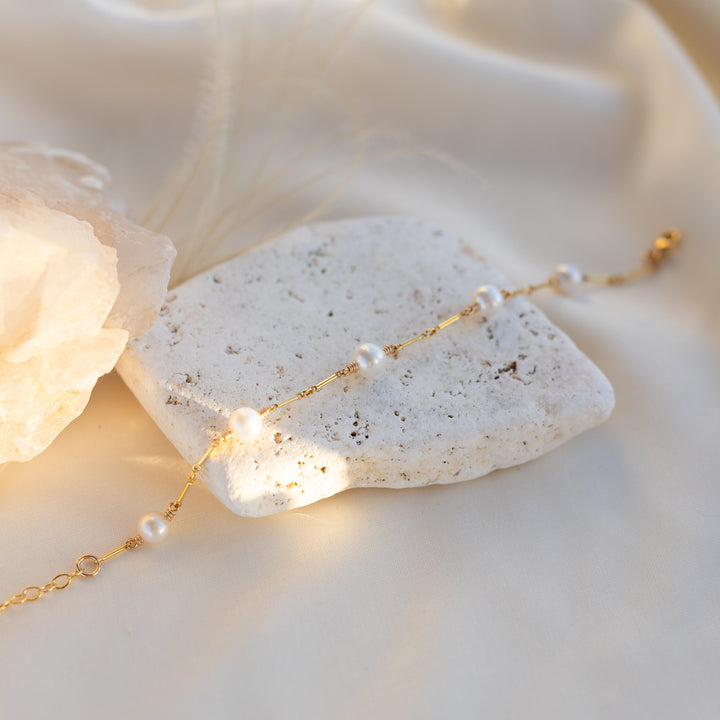 Pearl &amp; Link armband