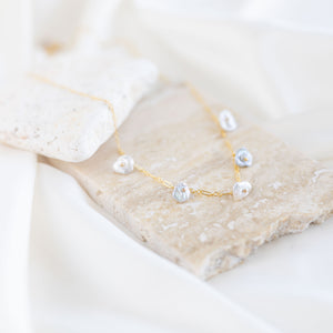 Petal Pearl Necklace