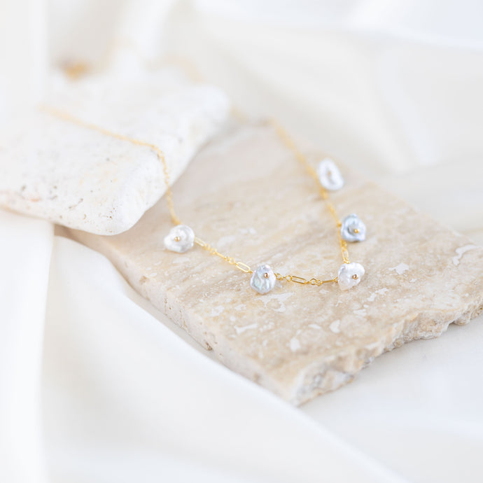 Petal Pearl Necklace