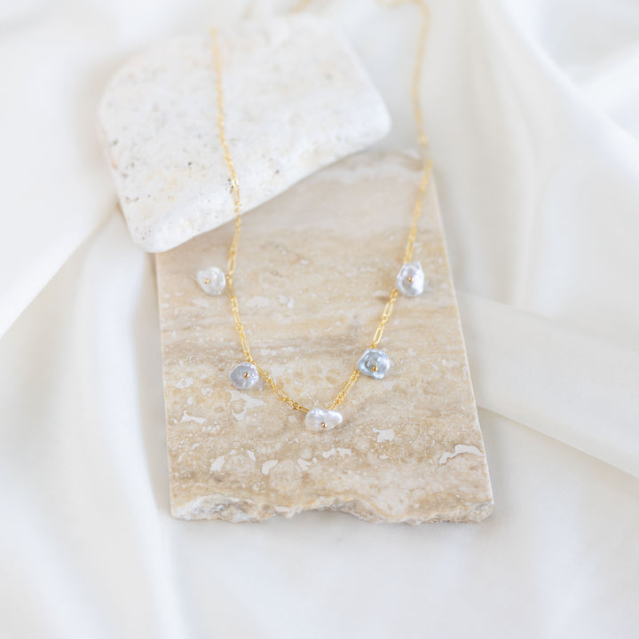 Petal Pearl Necklace