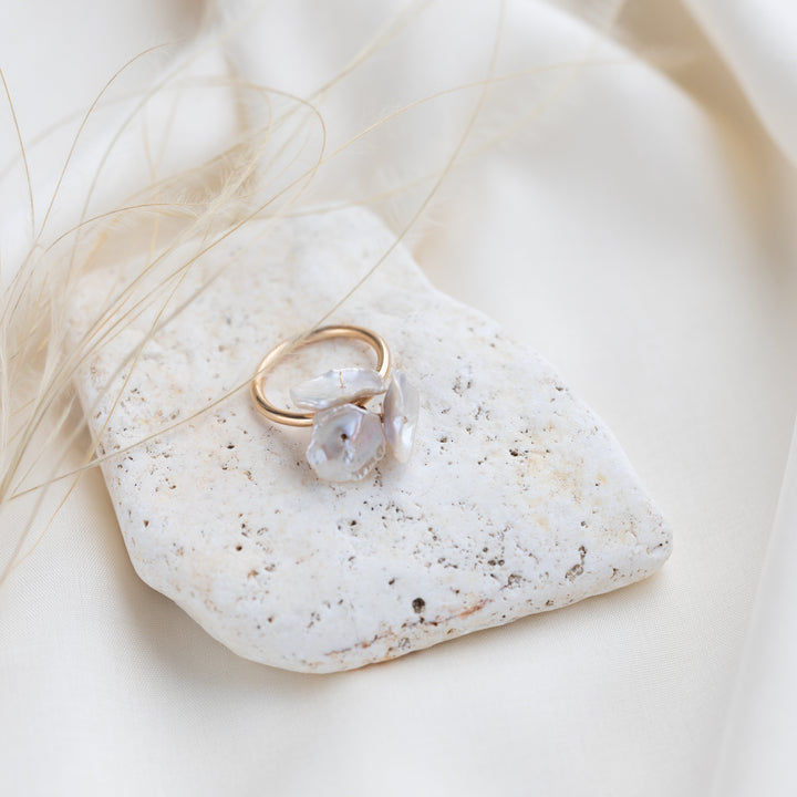 Petal Pearl Ring