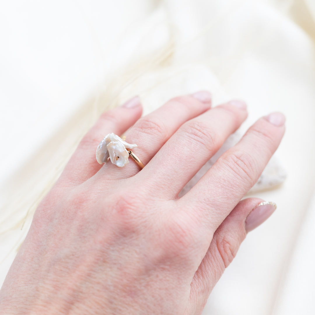 Petal Pearl Ring