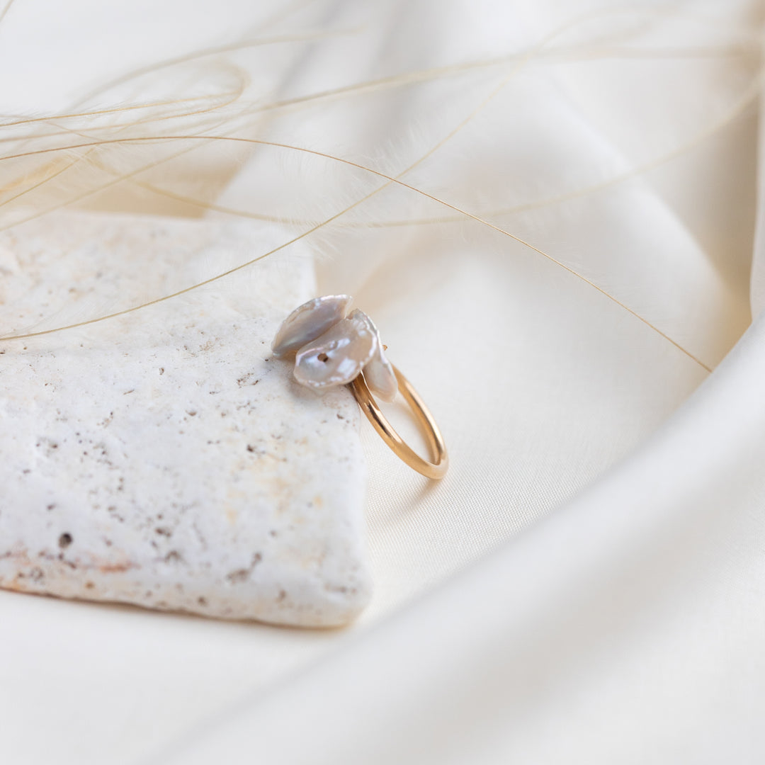 Petal Pearl Ring