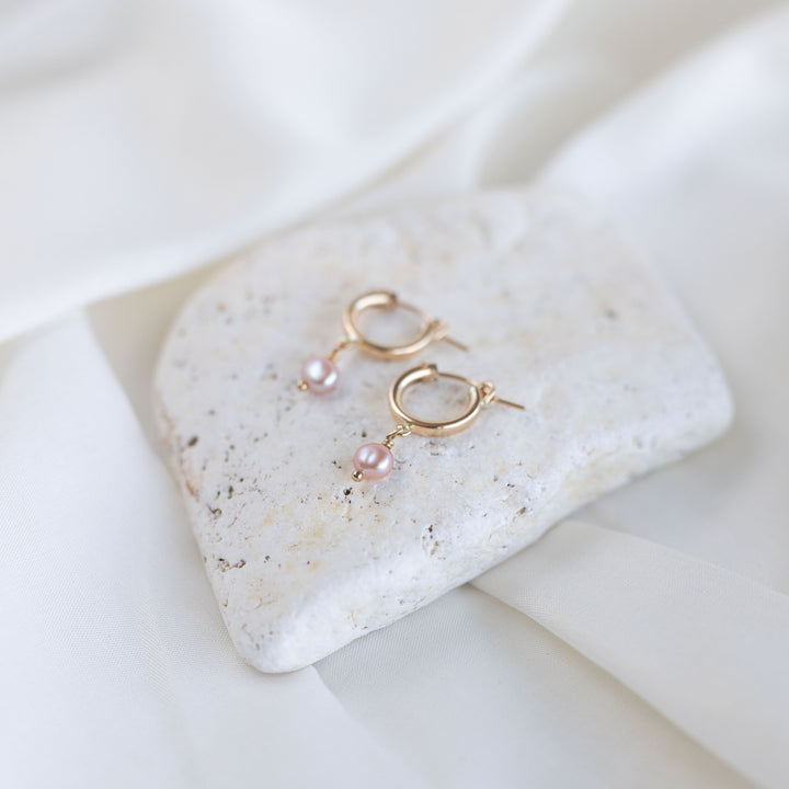 Pink Lily Pearl huggies