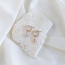 Load image into Gallery viewer, Pink Lily Pearl Huggies