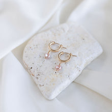 Load image into Gallery viewer, Pink Lily Pearl Huggies