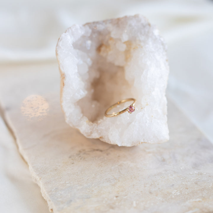 Pink Spinel Ring, size 53 EU
