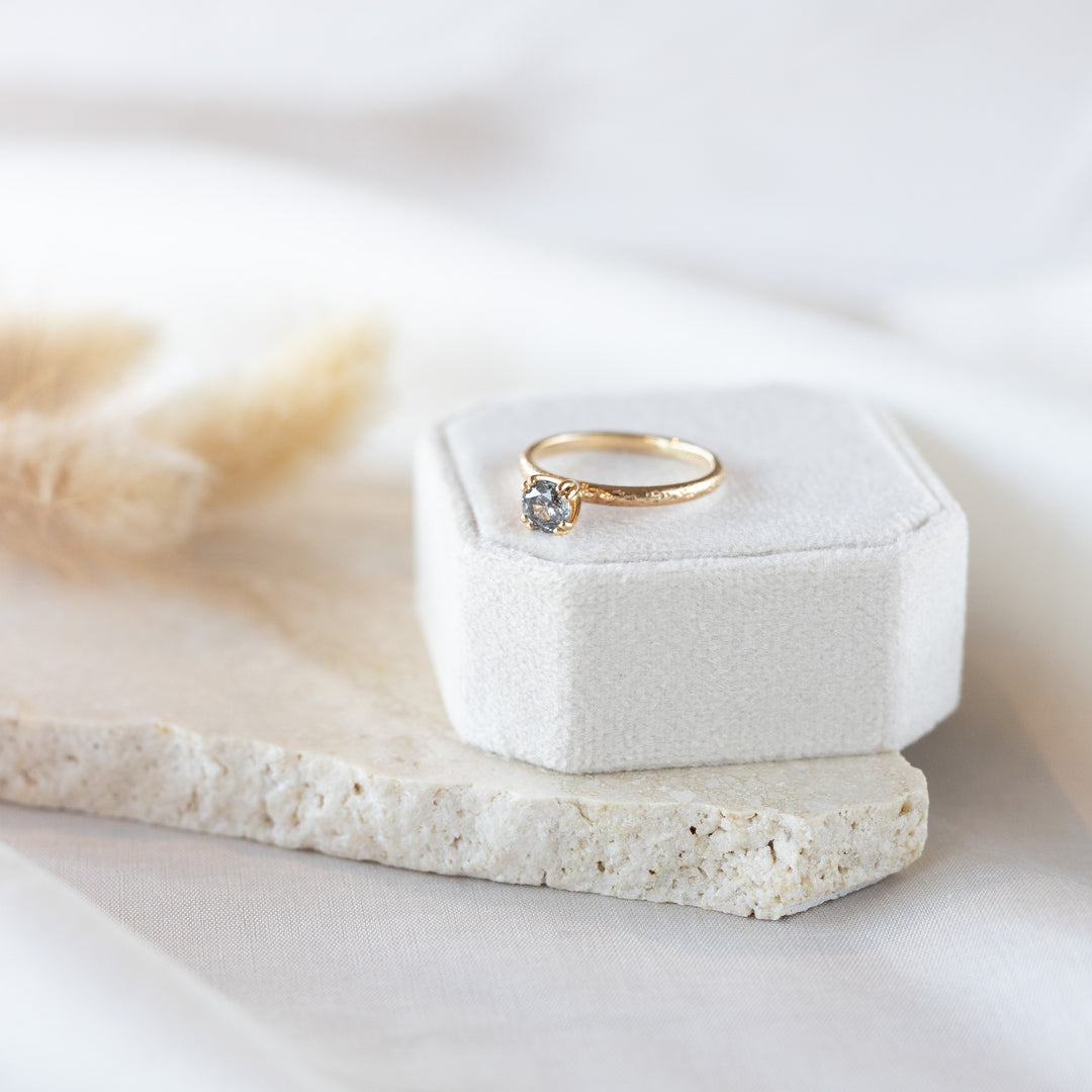 Salt &amp; Pepper Diamond Ring