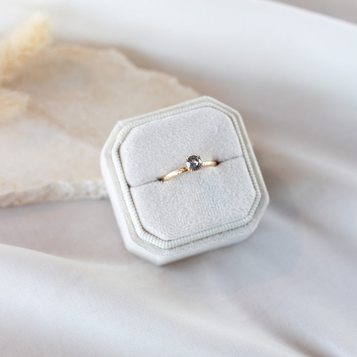 Salt &amp; Pepper Diamond Ring