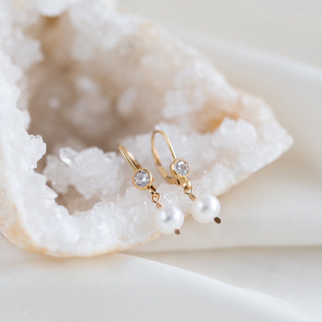 Sparkle &amp; Pearl Earrings