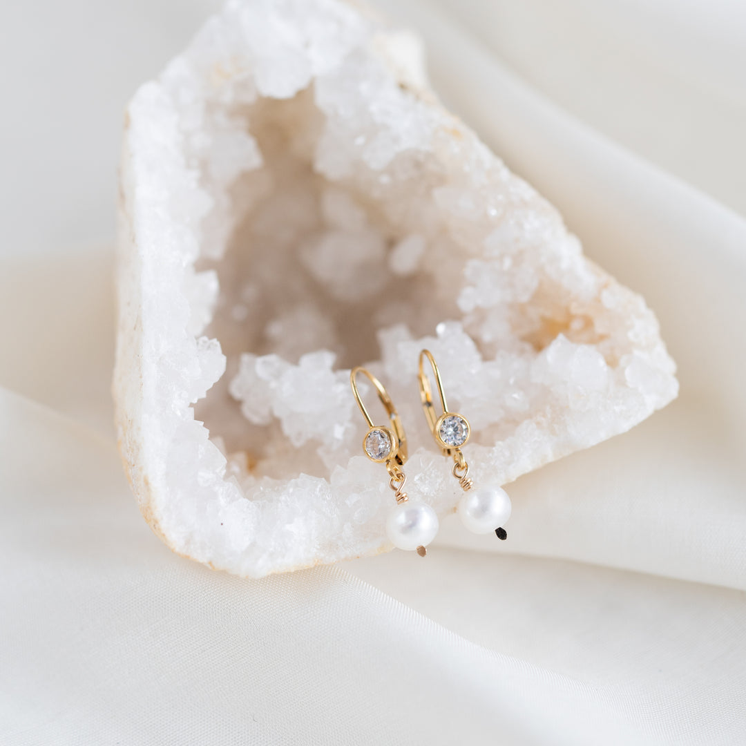 Sparkle &amp; Pearl Earrings