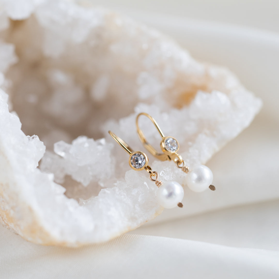 Sparkle &amp; Pearl Earrings