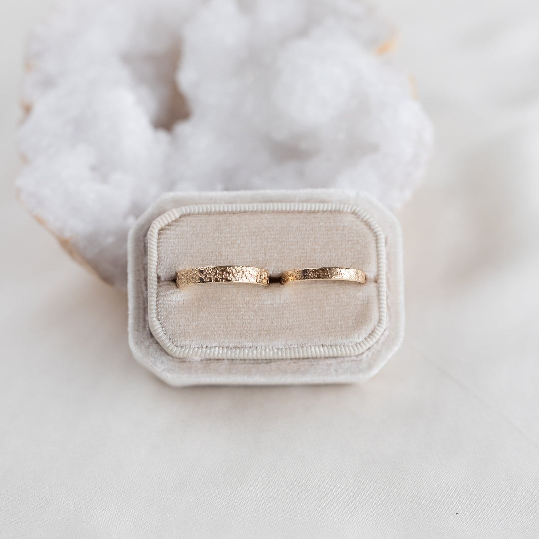 Speckled Wedding Bands
