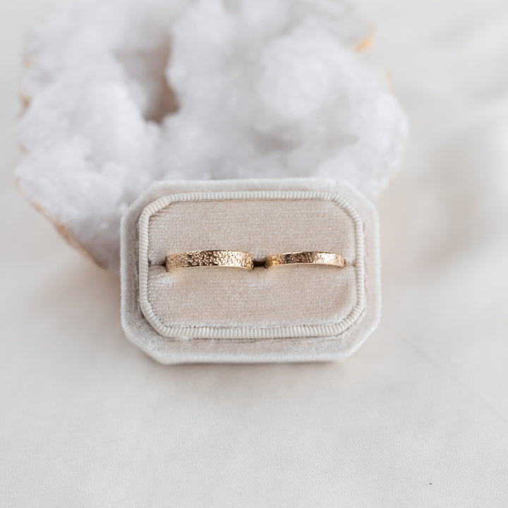 Speckled Wedding Bands