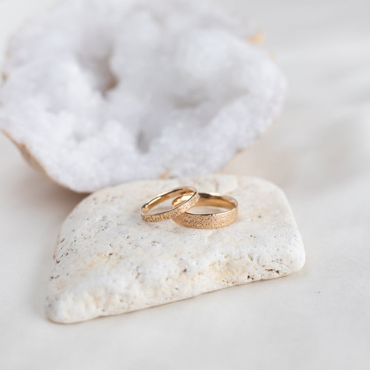 Speckled Wedding Bands