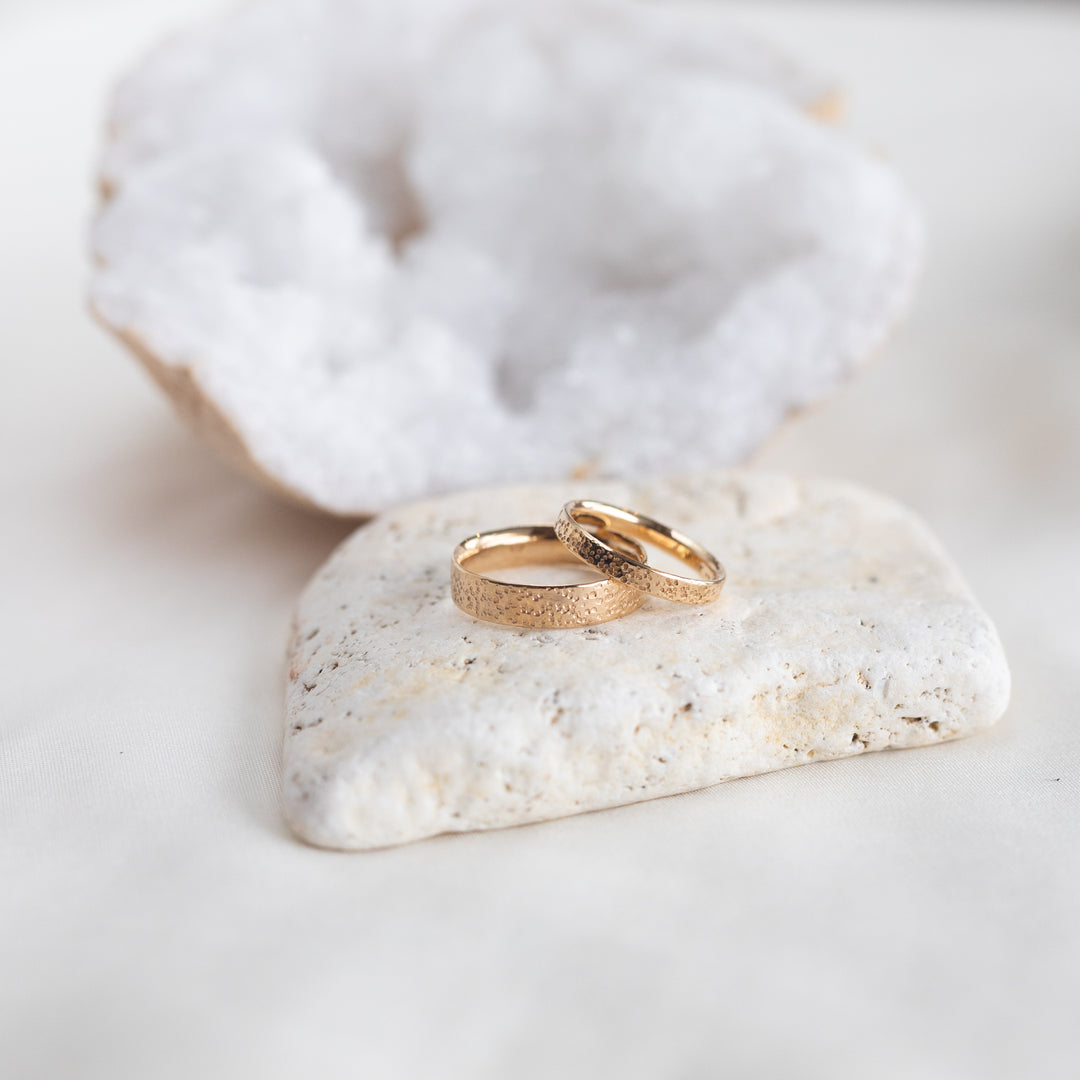 Speckled Wedding Bands