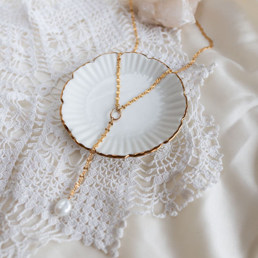 Sunburst Pearl Lariat