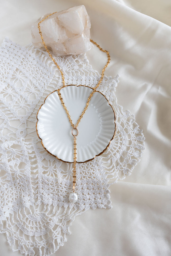Sunburst Pearl Lariat