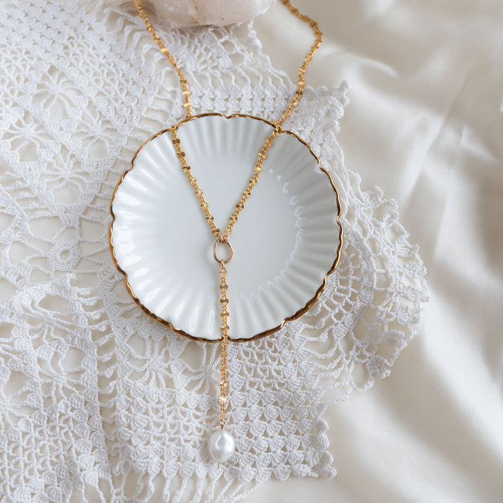 Sunburst Pearl Lariat