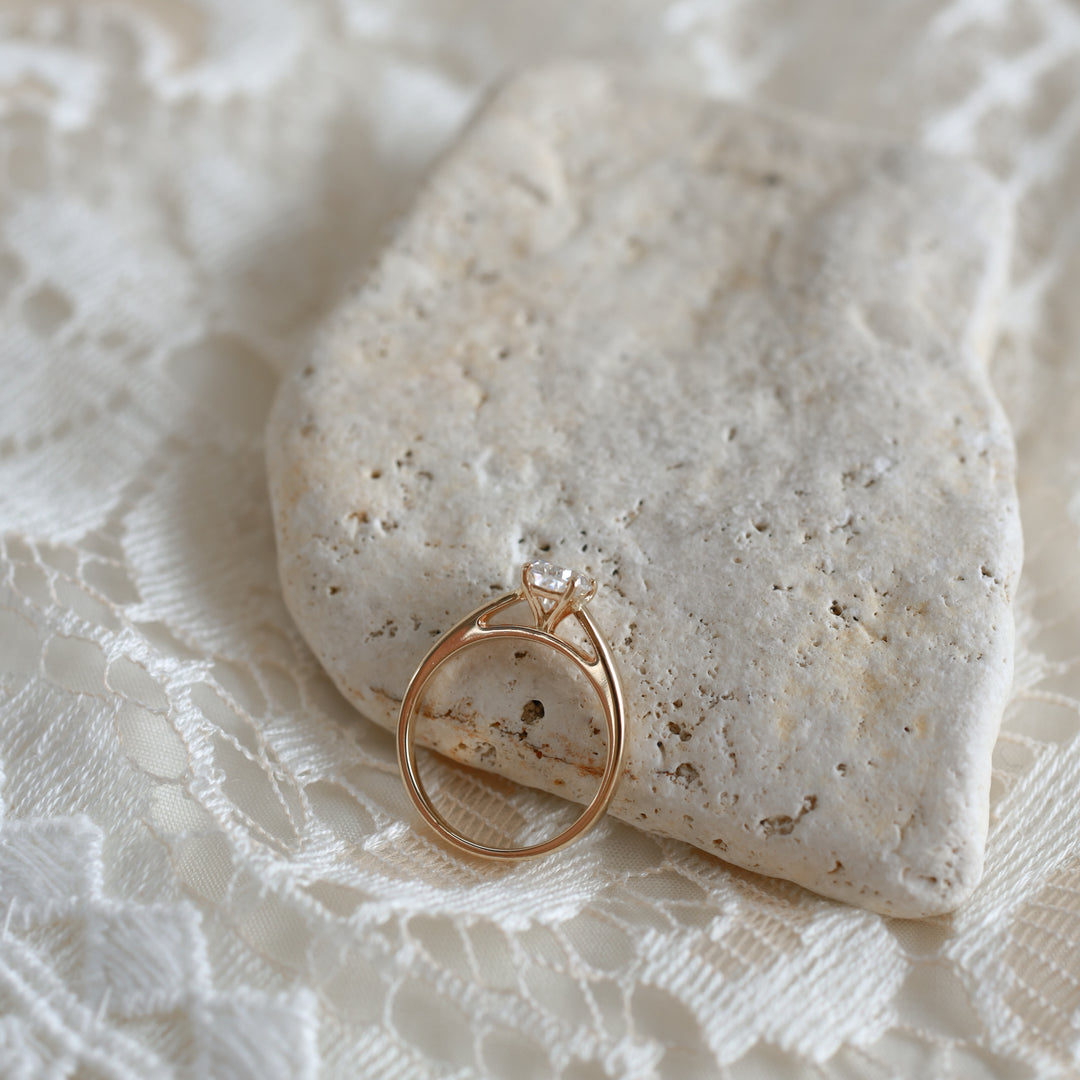 Teardrop Moissanite Ring, Size 54