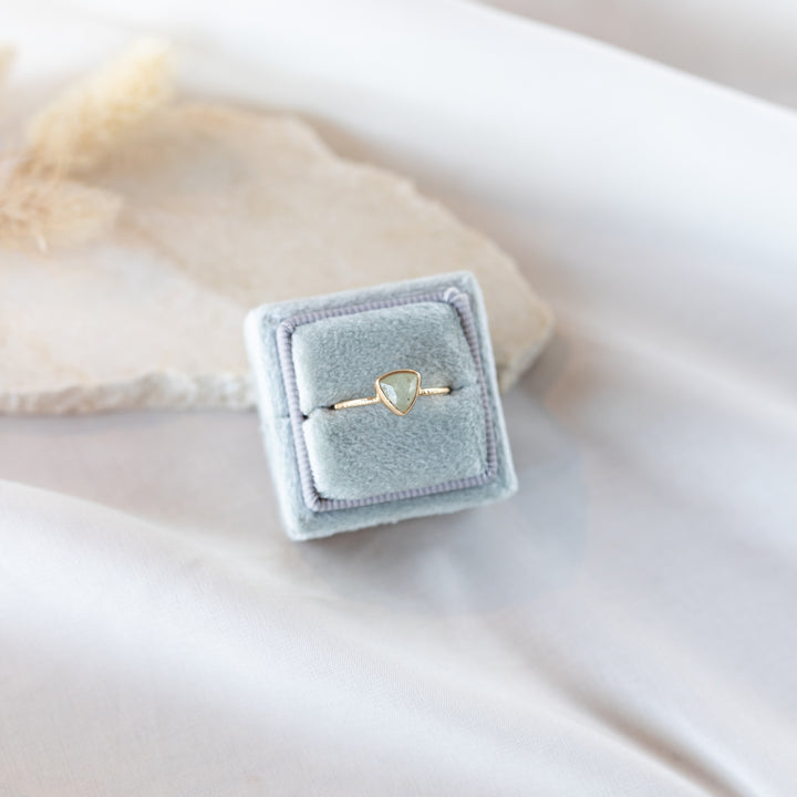 Triangle Sapphire Ring, size 54.5 EU