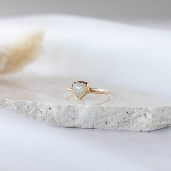 Triangle Sapphire Ring, size 54.5 EU