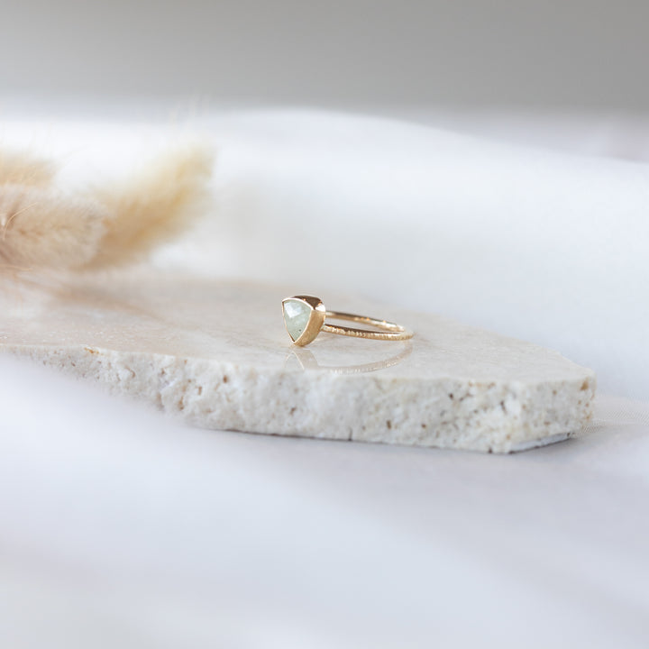 Triangle Sapphire Ring, size 54.5 EU