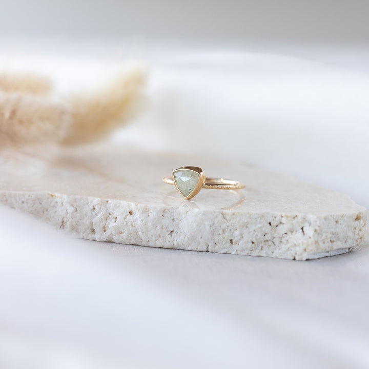 Triangle Sapphire Ring, size 54.5 EU