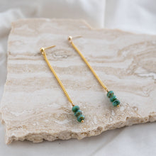 Load image into Gallery viewer, Teal Drop Earrings