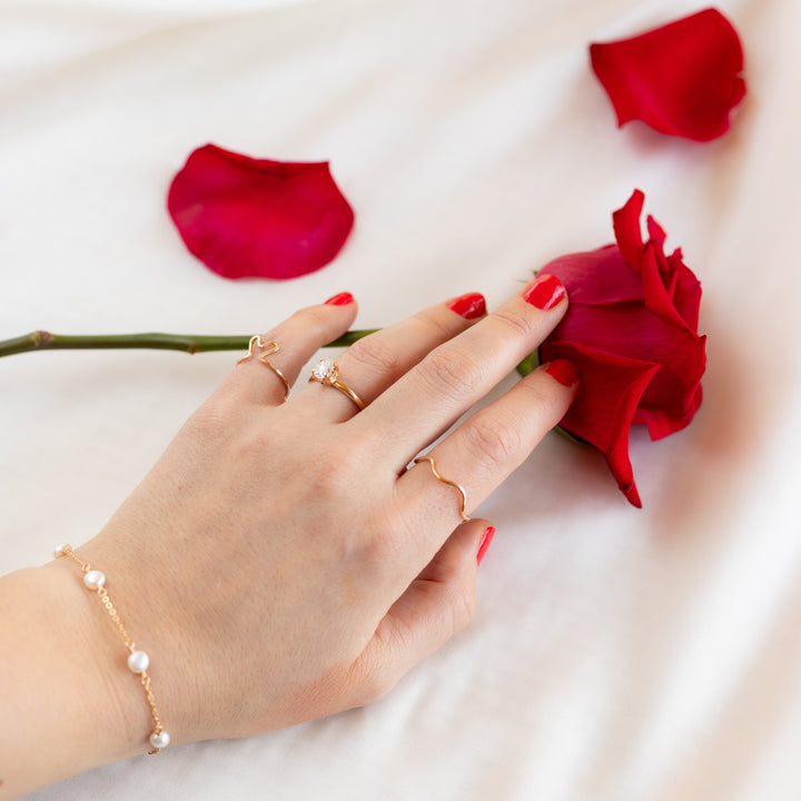 Oval Moissanite Ring