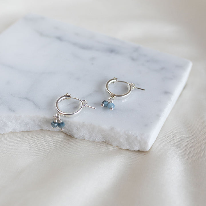 Aquamarine huggies