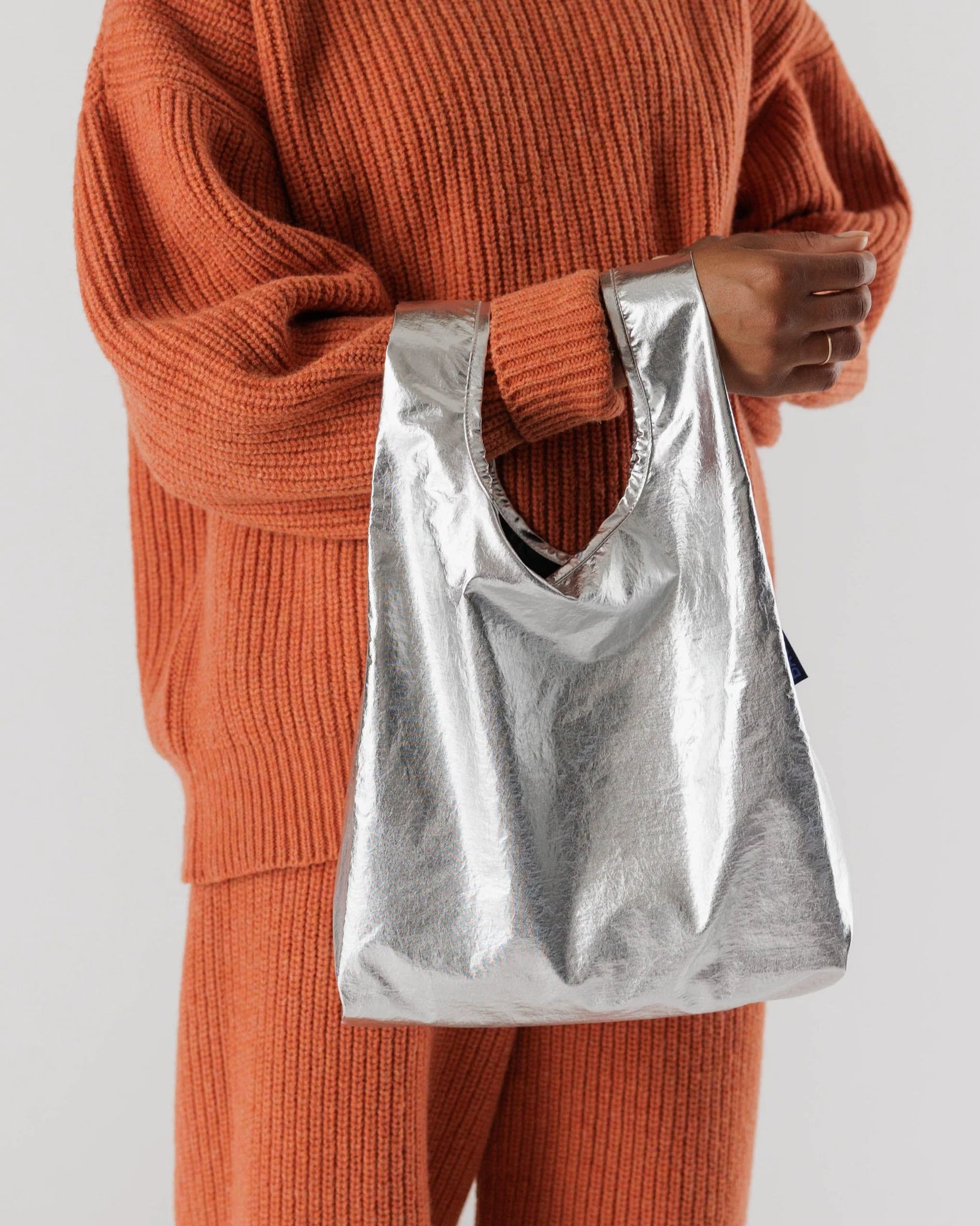 Baby BAGGU Metallic Silver mjoll