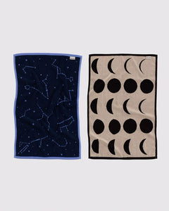 BAGGU Hand Towels Set of 2, Night Sky