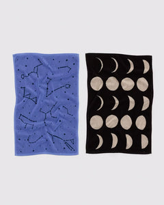 BAGGU Hand Towels Set of 2, Night Sky