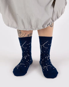 BAGGU Crew Socks, Constellation Midnight