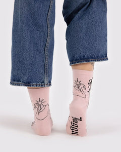 BAGGU Crew Socks, Ballet Icons