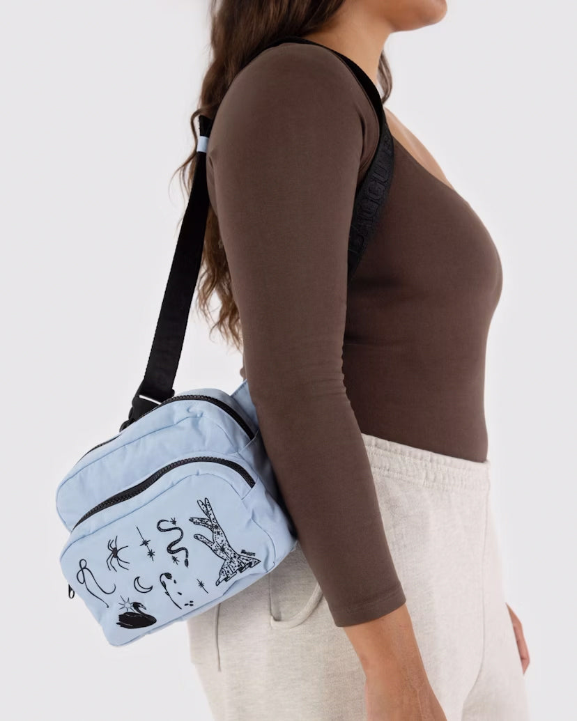 BAGGU Fanny Pack, Embroidered Ballet Icons