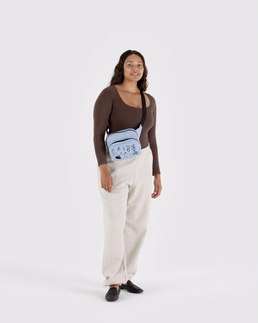 BAGGU Fanny Pack, Embroidered Ballet Icons
