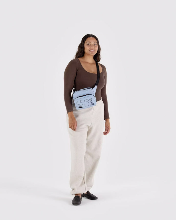 BAGGU Fanny Pack, Embroidered Ballet Icons
