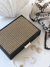 Hlaða mynd inn í gallerískoðara, Stackers Black Raffia Jewellery Box Lid