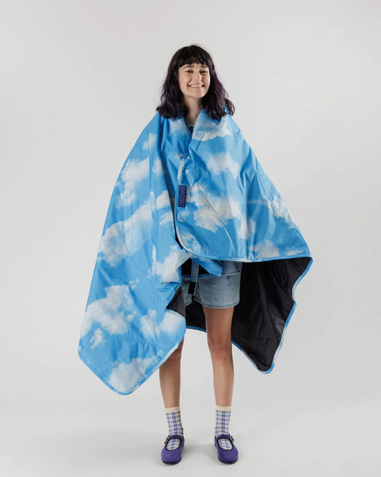 BAGGU Puffy Picnic Blanket, Clouds