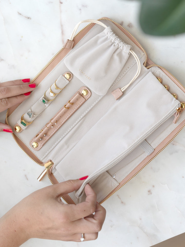 Stackers Slim Travel Case, Blush