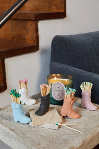 Cowboy Boot Matchstick Holder, Black β mjΓΆll
